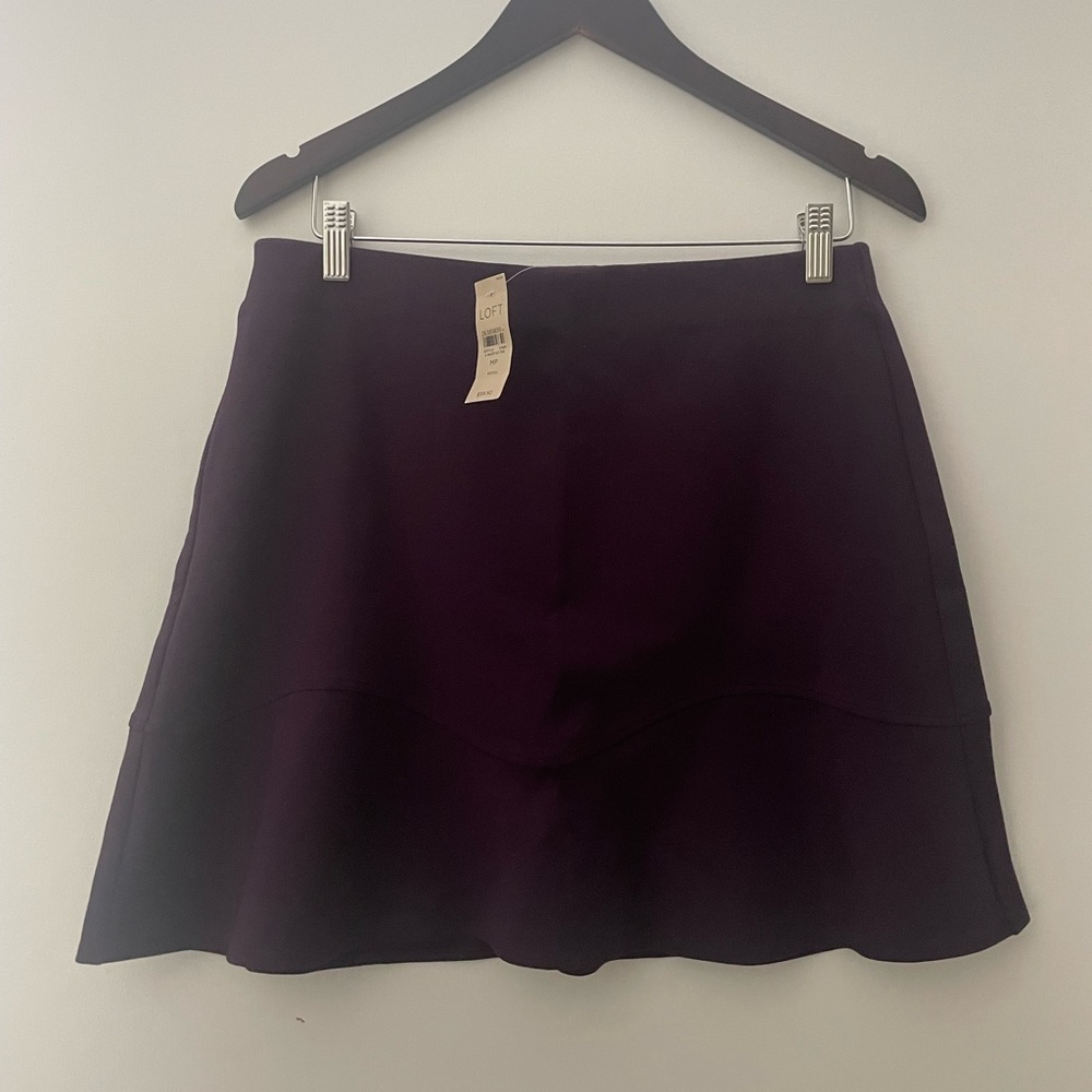 LOFT purple/eggplant skirt